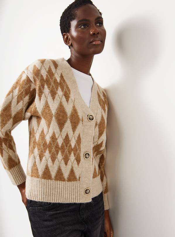 Buy Argyle Knitted Cardigan L | Cardigans | Argos